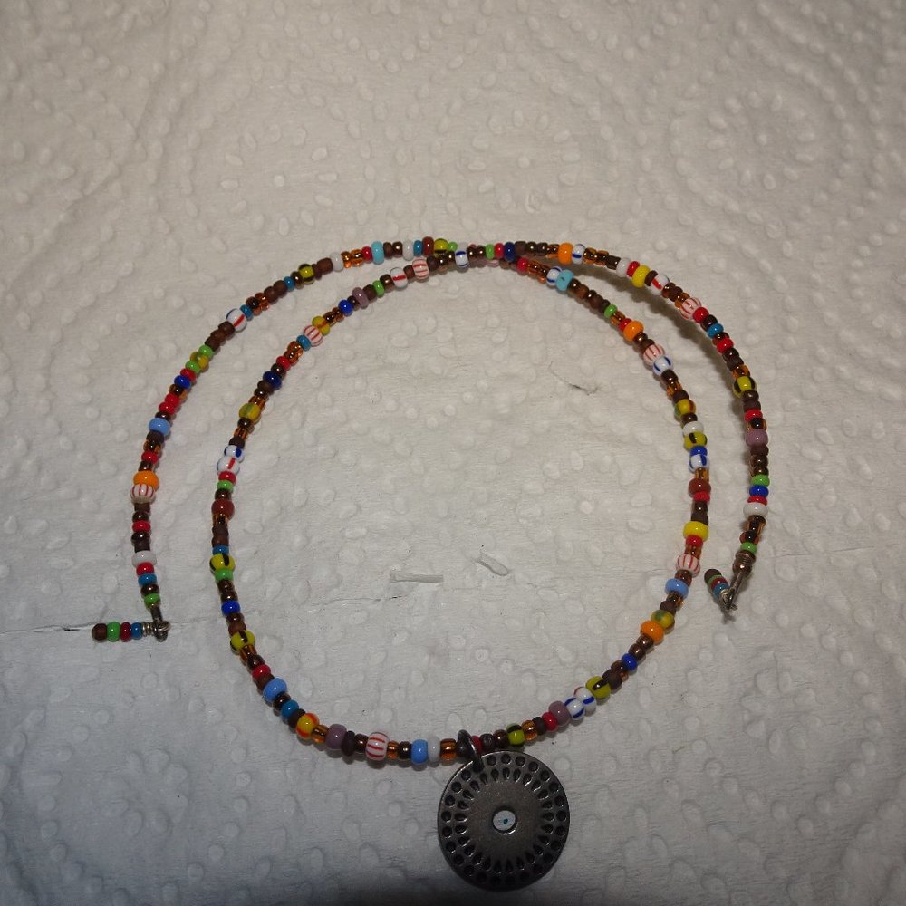 Silpada 925 SS Charm Beaded Memory Anklet